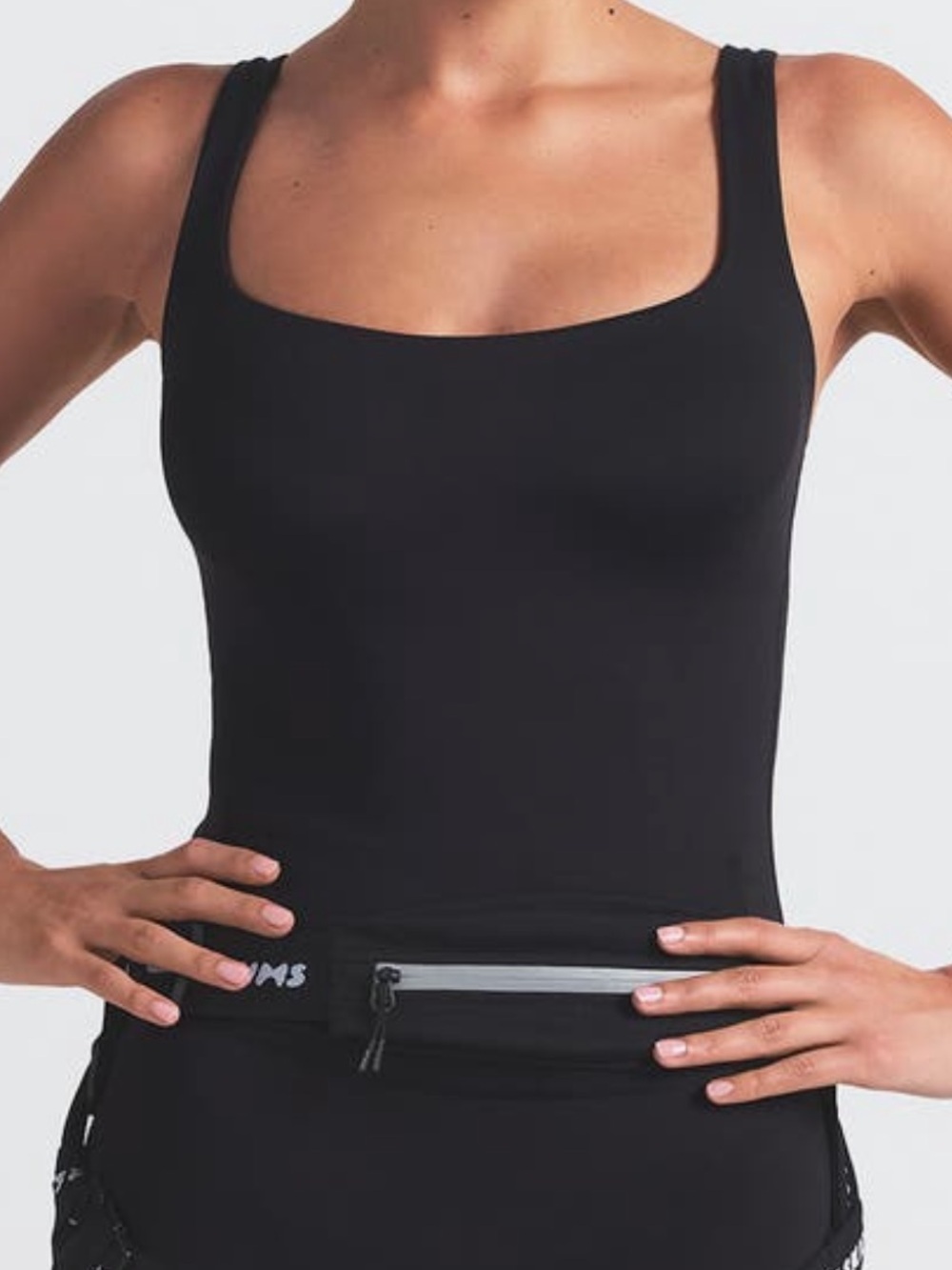 Nike SKIMS Matte Square Neck Tank | Obsidian | Size S